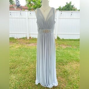 Formal Wedding Bridesmaids Light Blue Women’s Dress Size Large